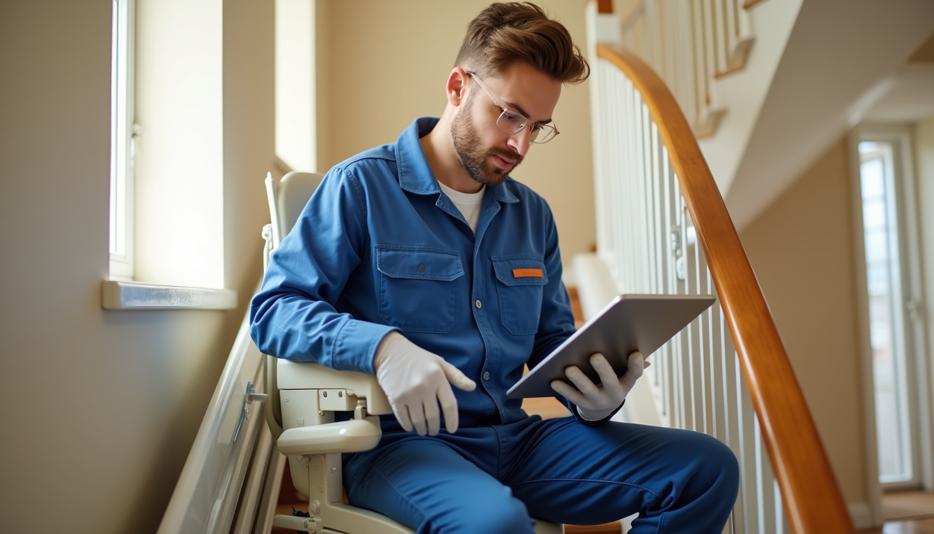 Technicien en train de vérifier le fonctionnement d