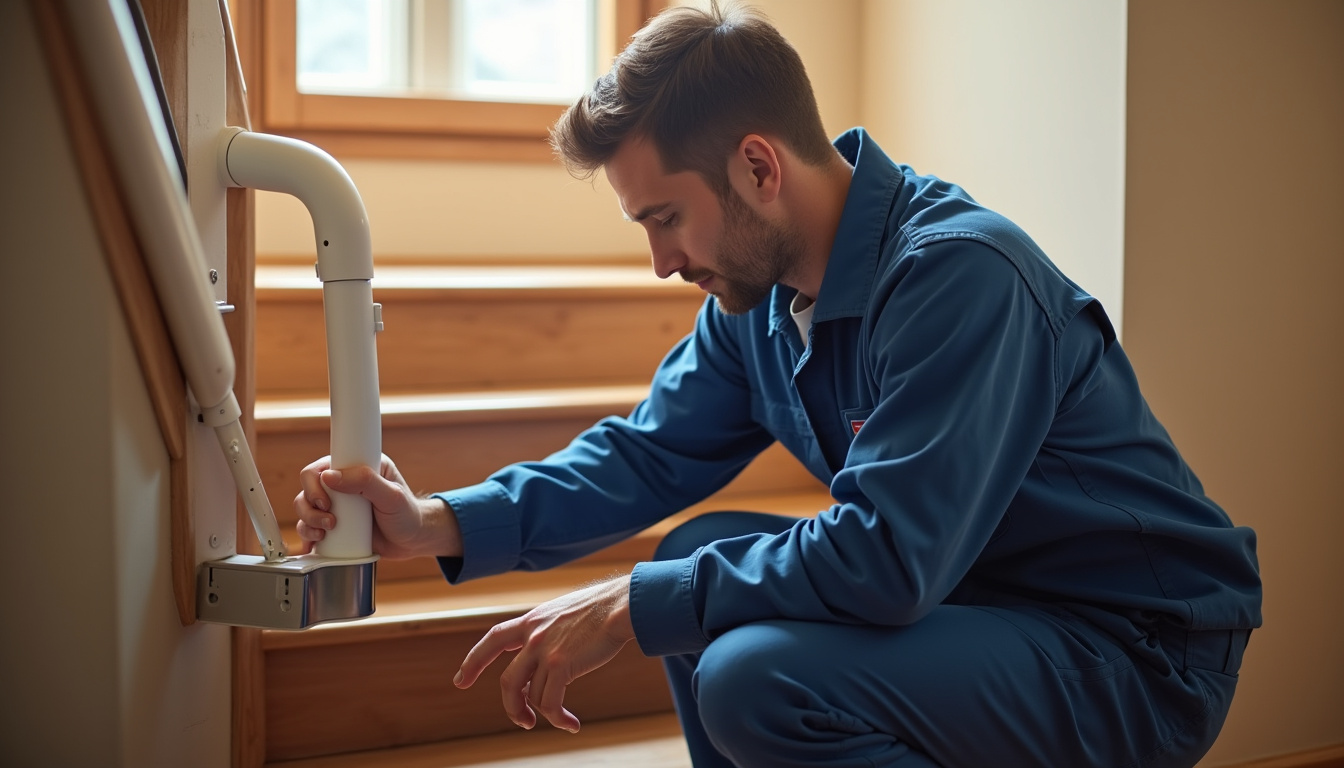 Technicien en train de vérifier le fonctionnement d