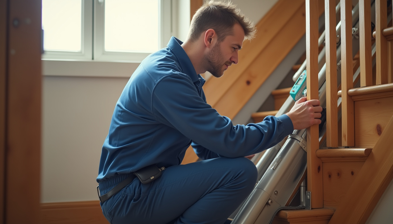 Technicien en train de vérifier le fonctionnement d