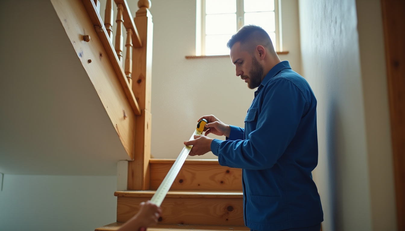 Technicien en train de vérifier les mesures d