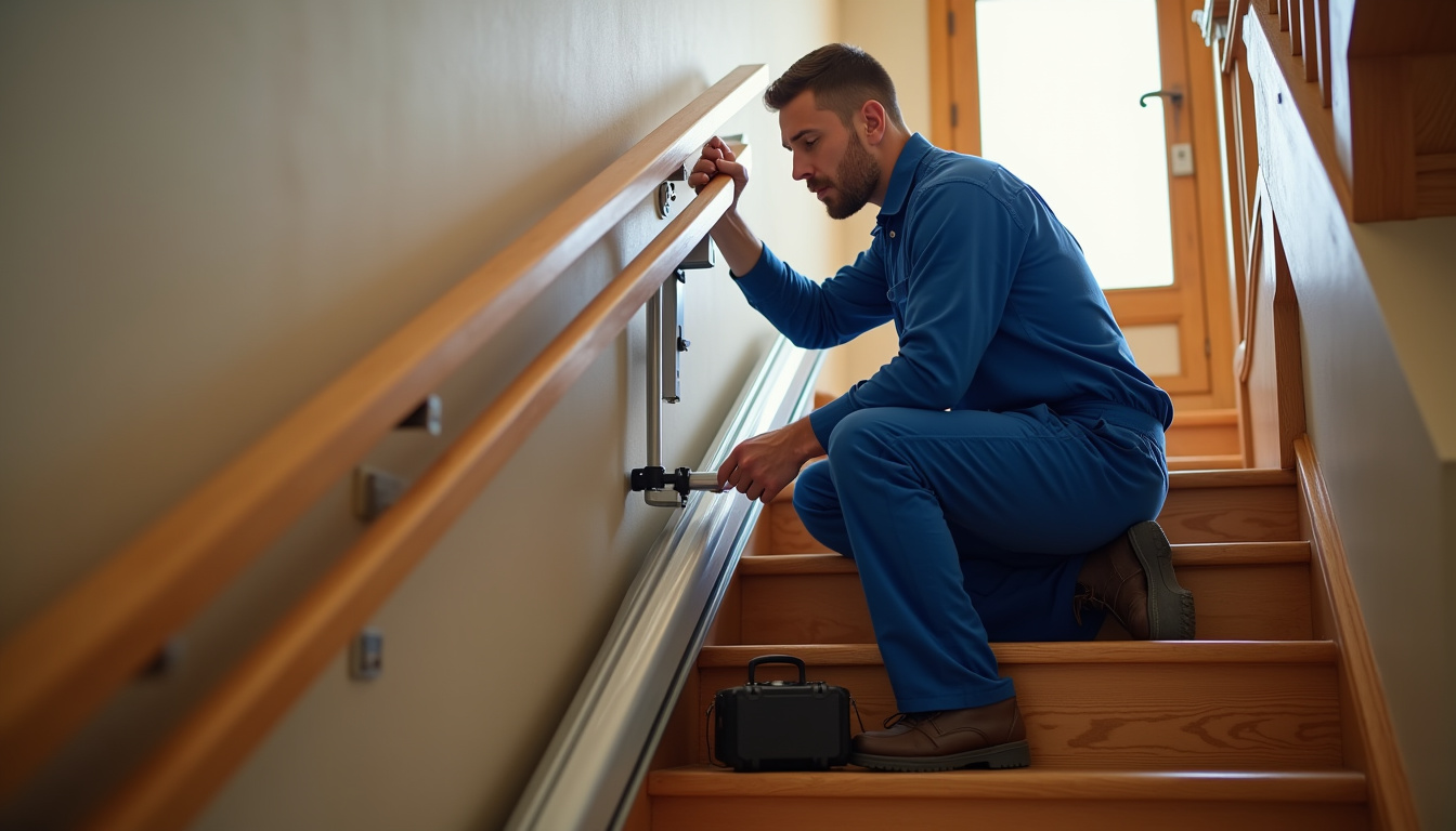 Technicien réalisant une opération d