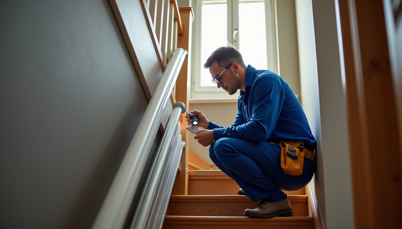 Technicien vérifiant le fonctionnement d