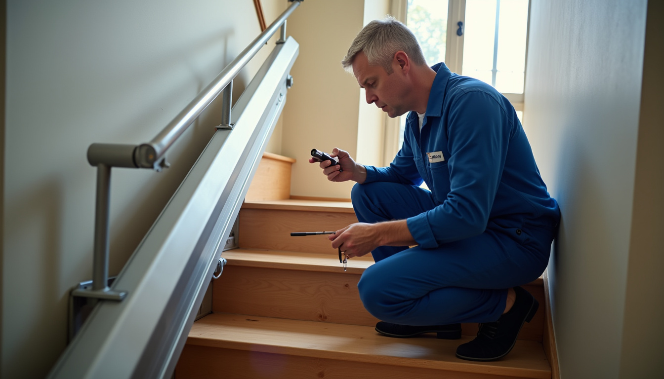 Technicien vérifiant le fonctionnement d