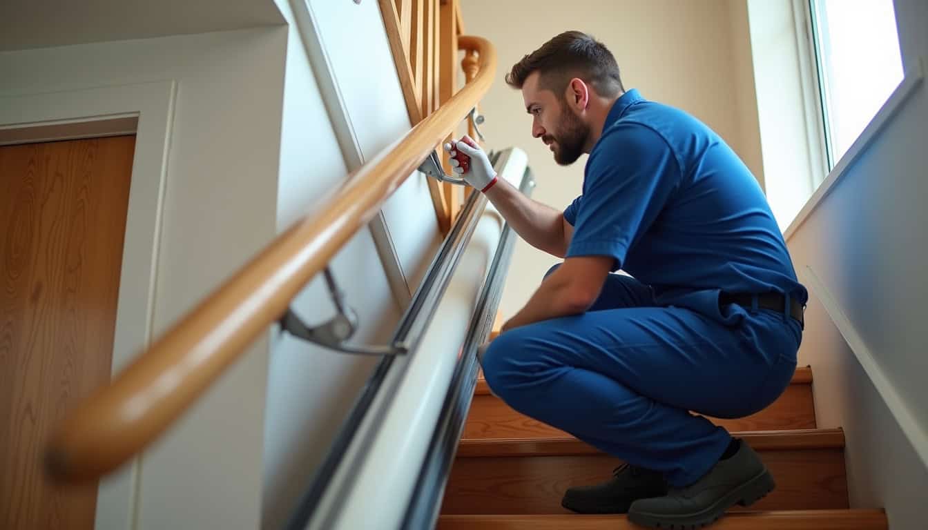Technicien vérifiant le fonctionnement d