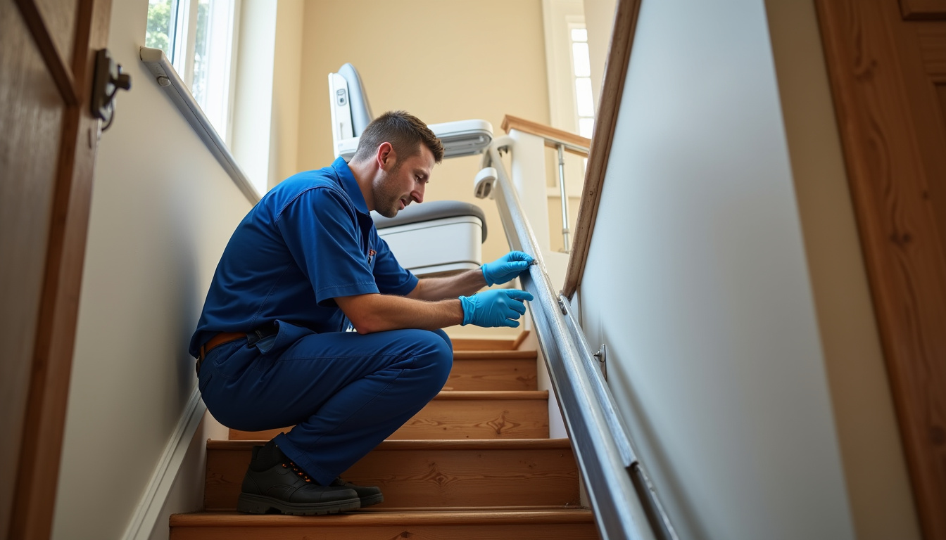 Un technicien en train de procéder à la maintenance d