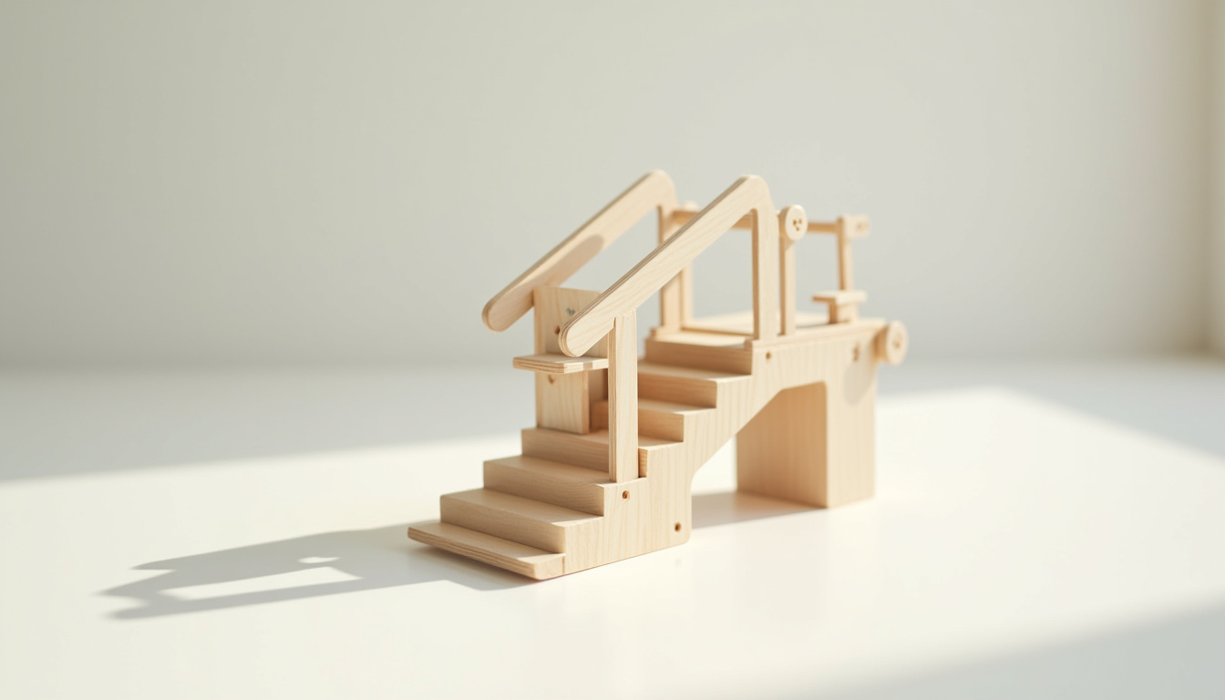 Vue schématique du fonctionnement d’un monte-escalier avec rail, siège et système de commande