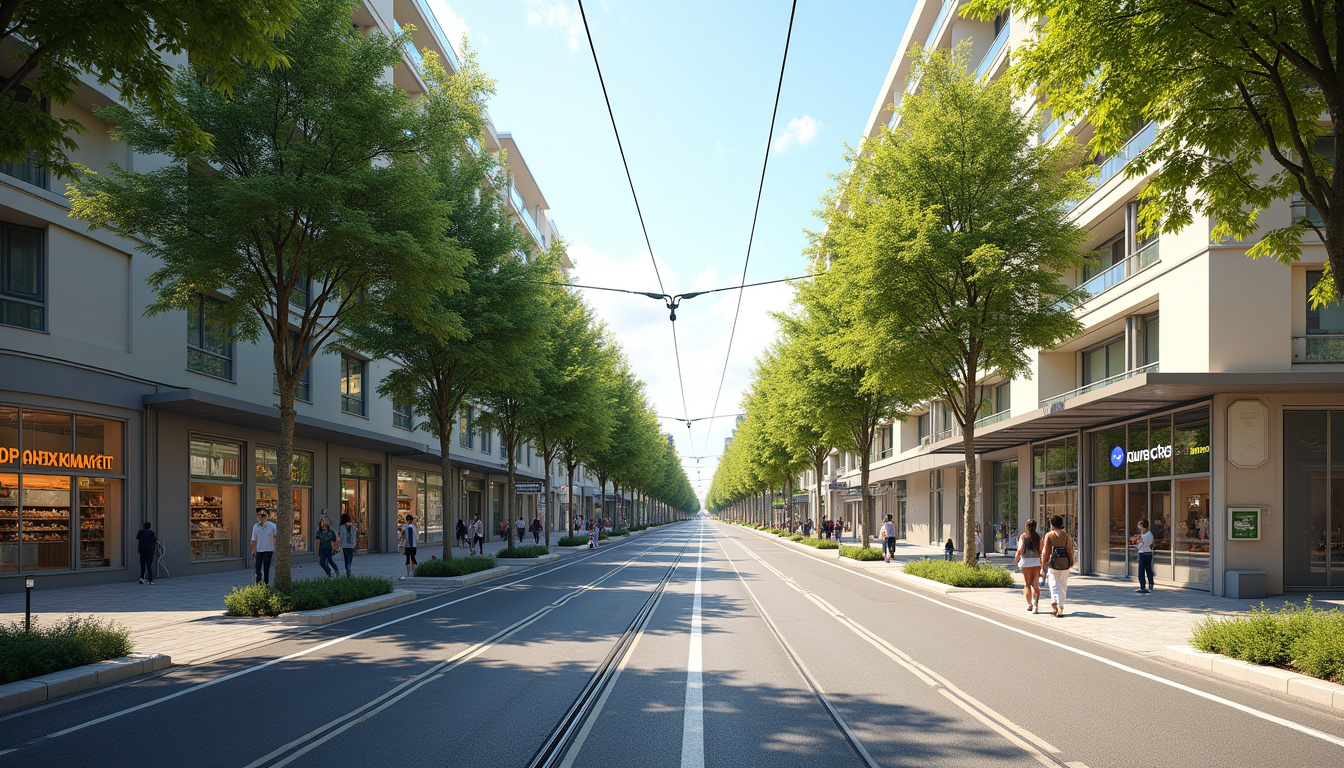 Vue urbaine de Montesson, Yvelines, avec accès aux services et transports