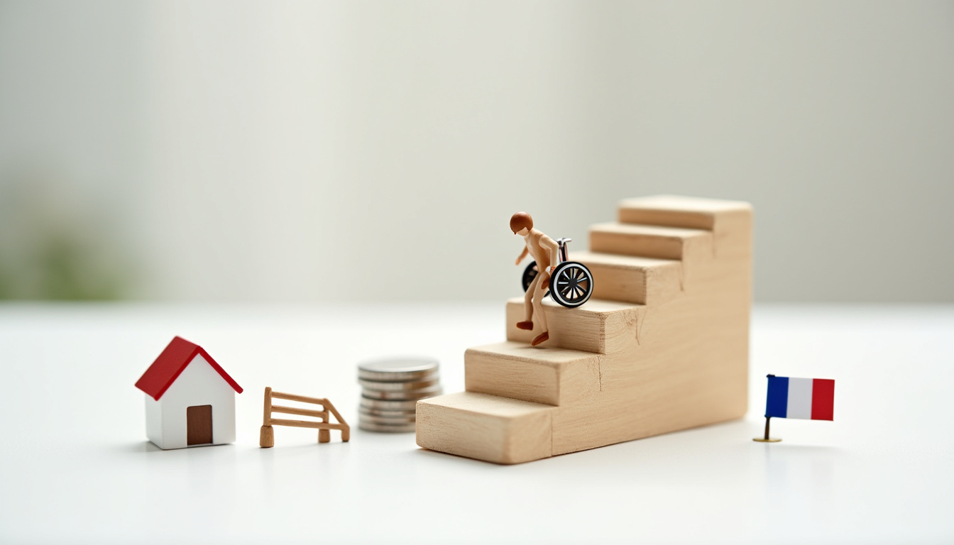 Infographie illustrant les différentes aides financières disponibles pour l’installation d’un monte-escalier en France
